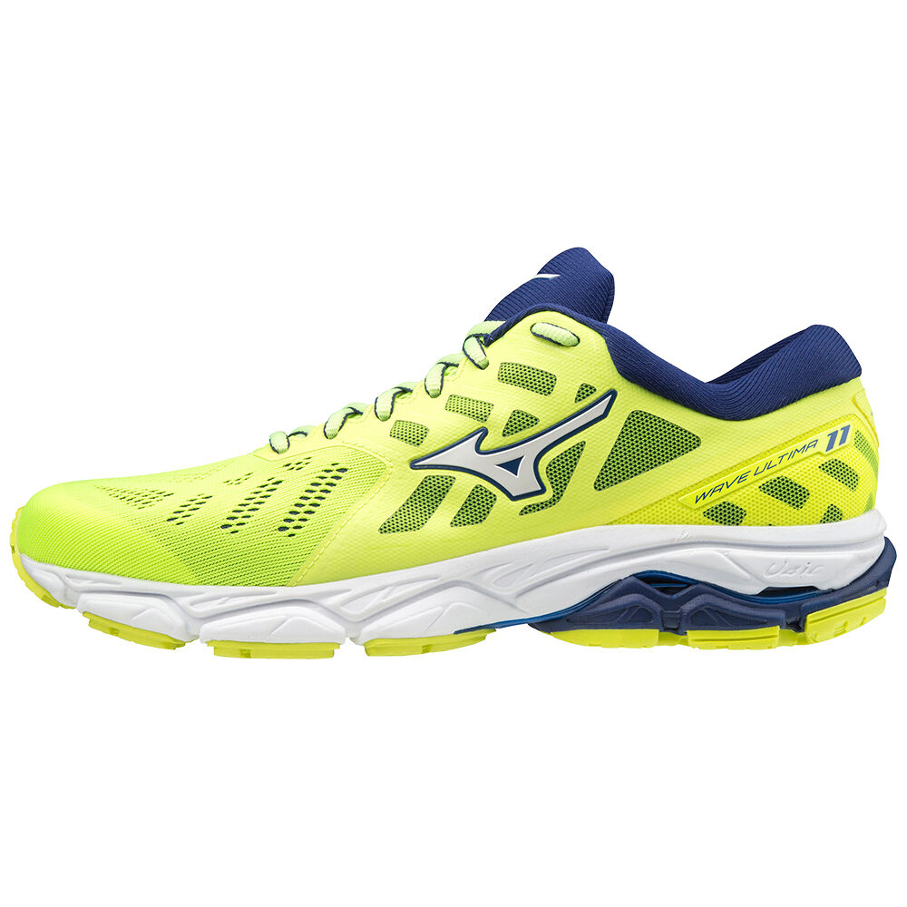 Panske Bezecke Topanky Mizuno Wave Ultima 11 Žlté/Biele/Modre Vypredaj OFAN07268